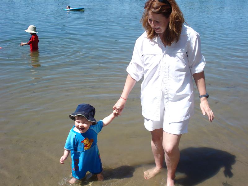 Mom and Me in the lake